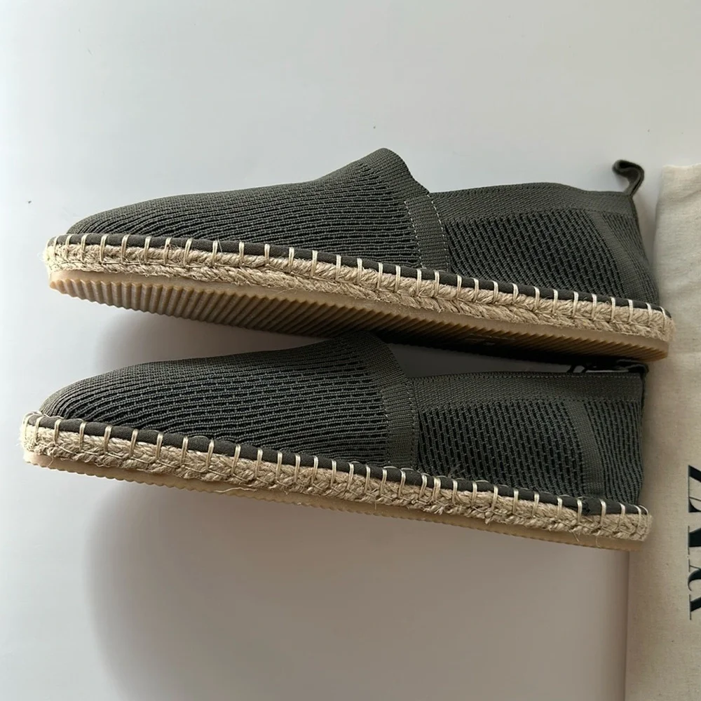 Zara  Men’s Green Espadrilles Size 8